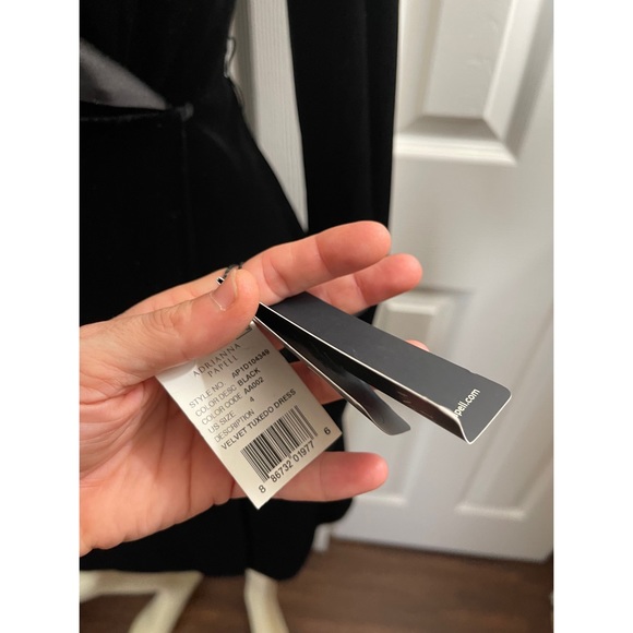 Velour tuxedo dress 4 - Picture 5 of 6